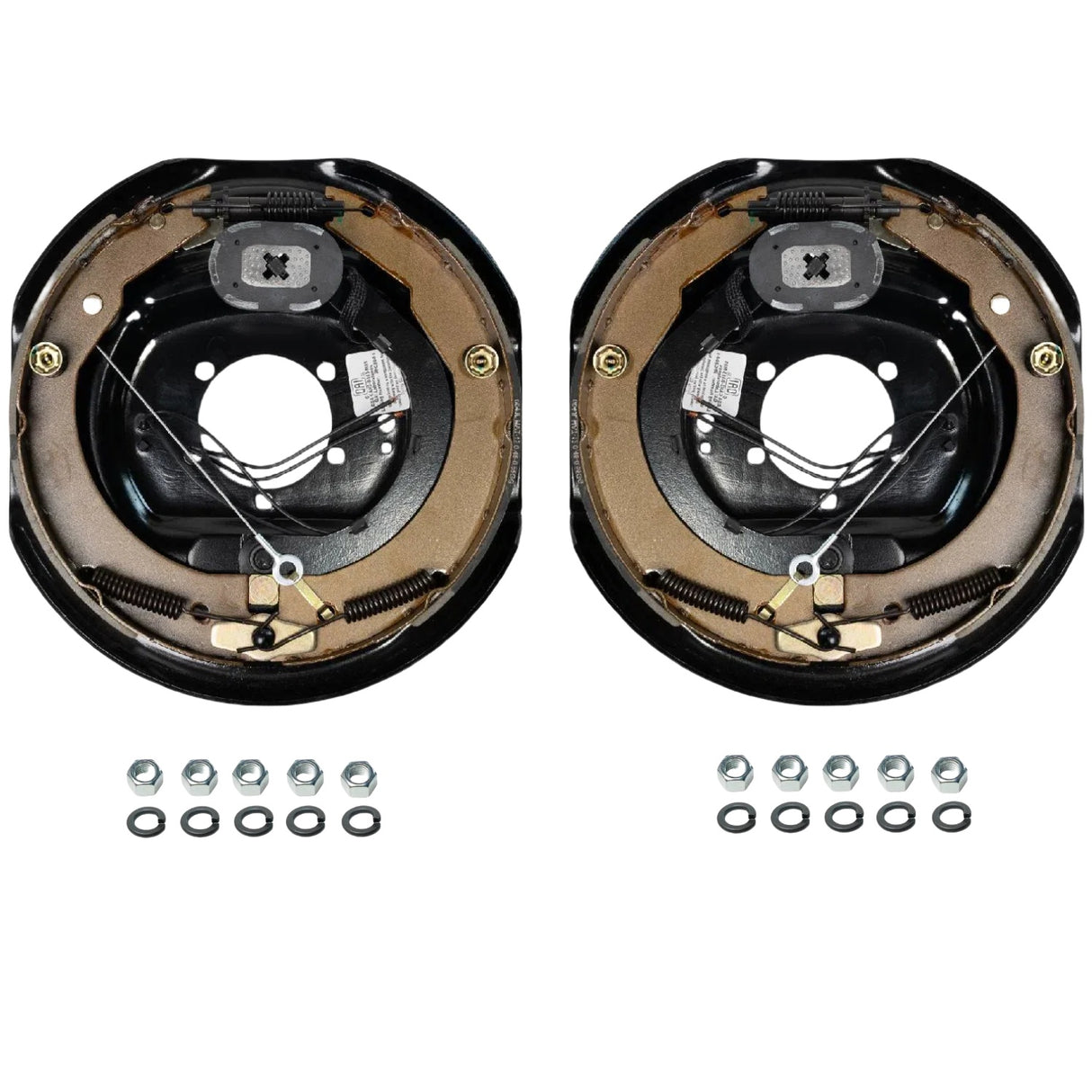 7K Trailer Axles,12"x2" Self-Adjusting Electric Brake Kit, for 7K Trailer Axles, Replaces Dexter, Fits 5-Bolt Flange, 15–17.5" Wheels-Trailer Supplies