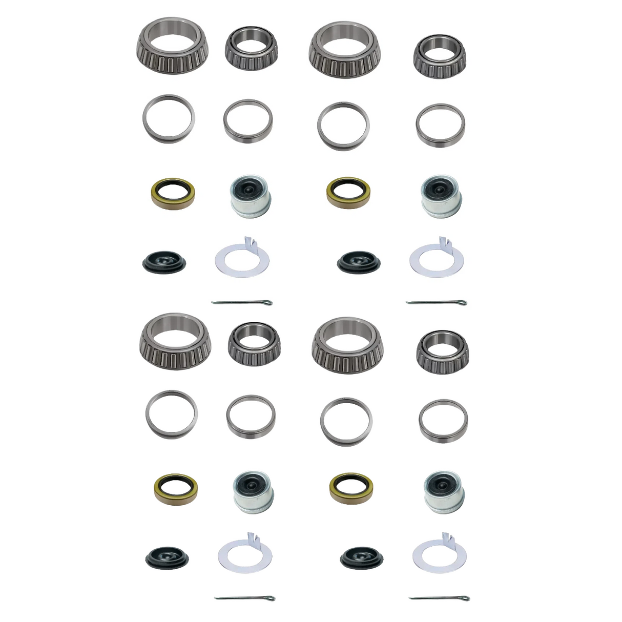 4-Set 3,500 lb Trailer Axle Bearing Kit