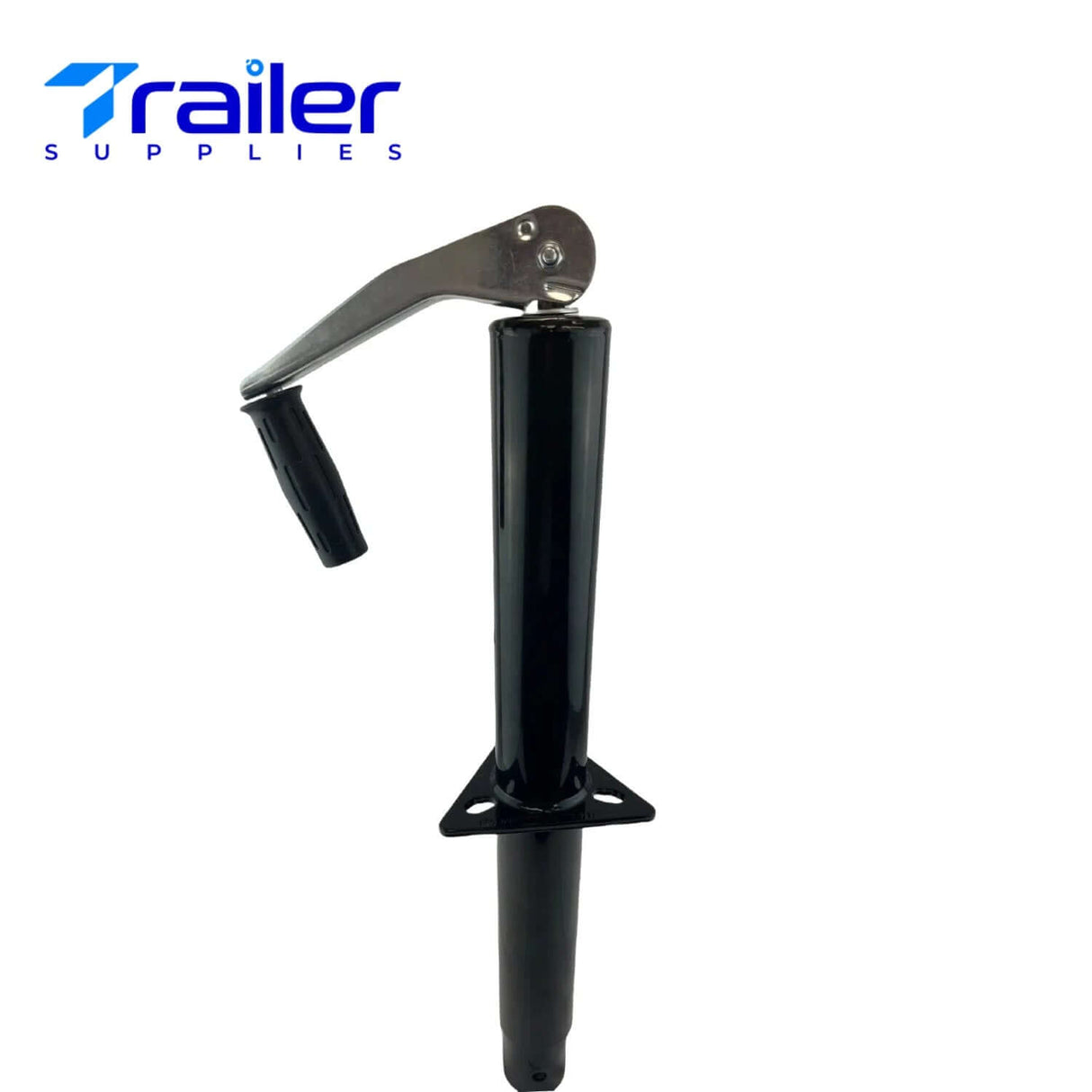 5,000 LBs Capacity,A-Frame Trailer Jack, 15-Inch Vertical Travel, Top-Wind Handle with Foot Plate, Black – Trailer Supplies