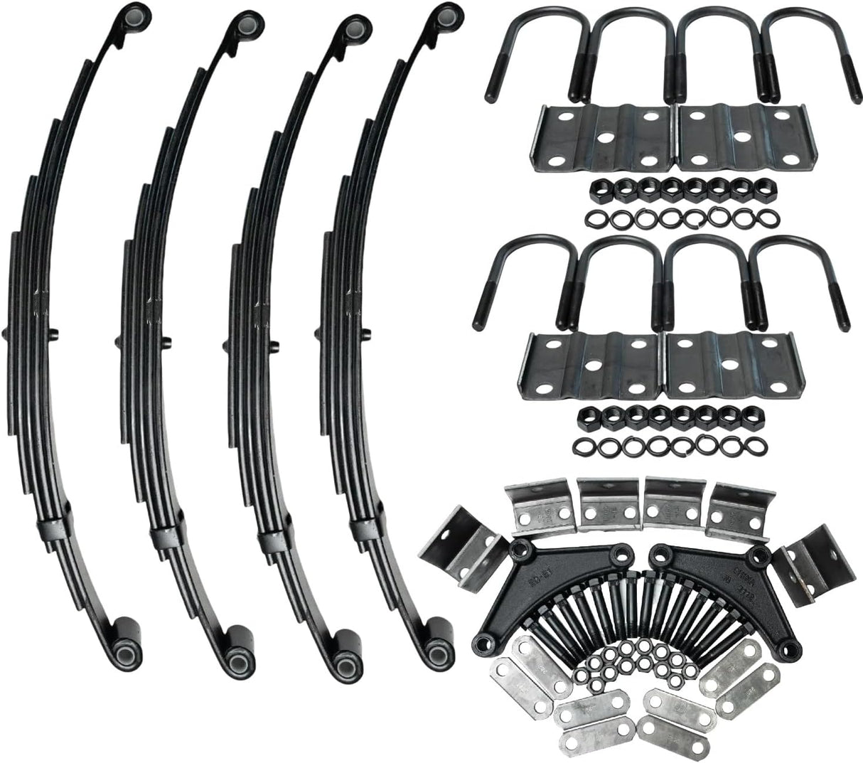 5,200–6,000 lb Axles 25.25" 5-Leaf Double Eye Trailer Springs Kits