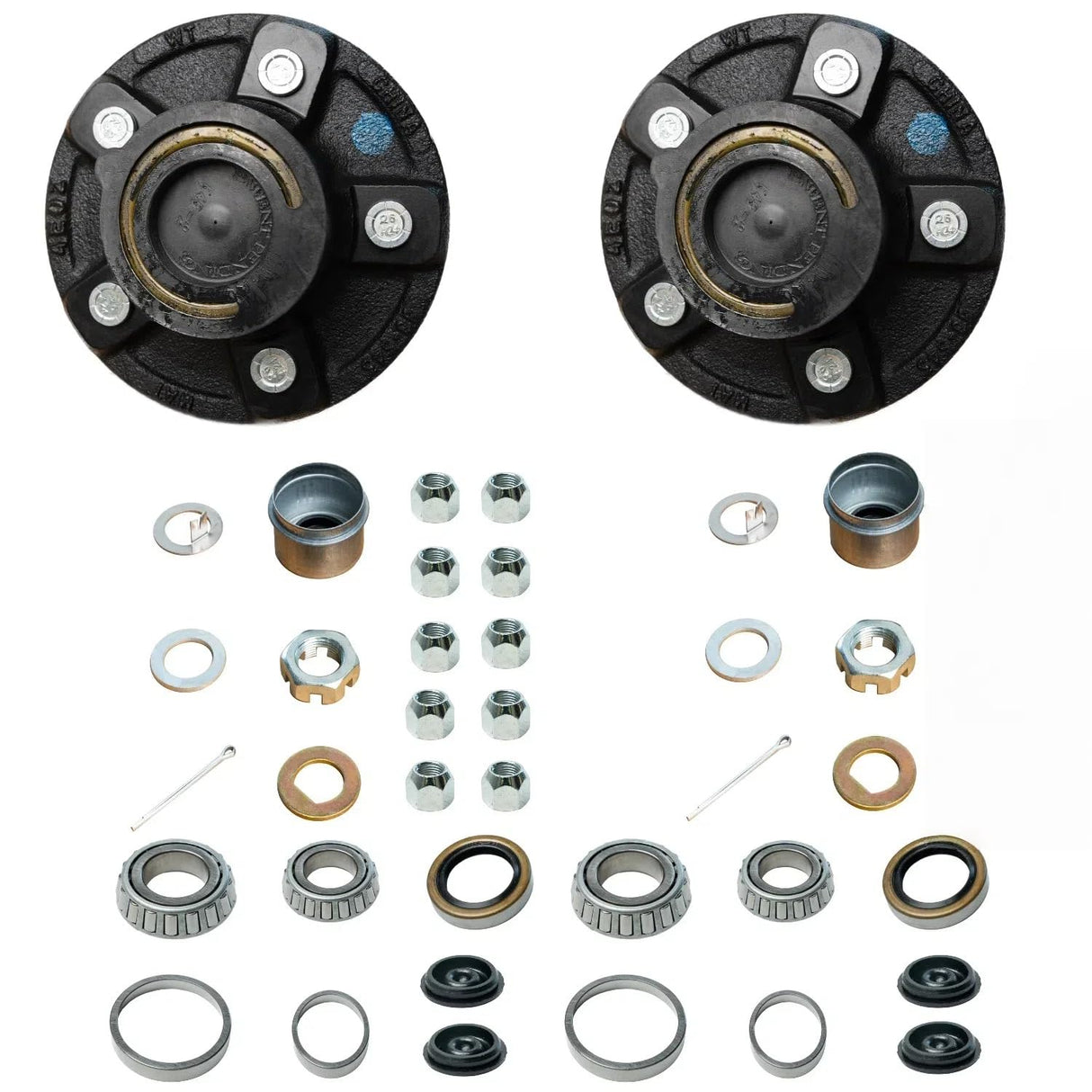 3,500 lb Axle,5 on 4.5" Fits 1-1/16”-1-3/8” Trailer Hub Kit