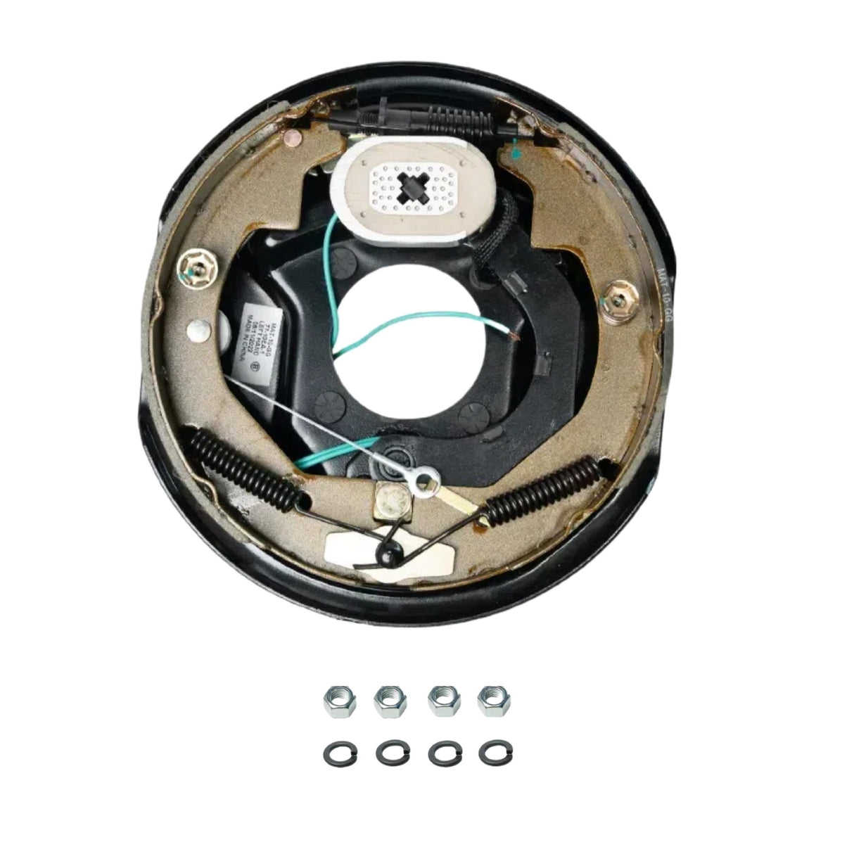 3,500 lb Axles,10"x2-1/4" Self-Adjusting Electric Brake Assemblies,4-Bolt Mount