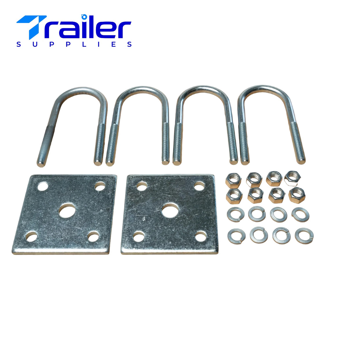 2000 lb U-Bolt Kit for 1-3/4" Round Axles