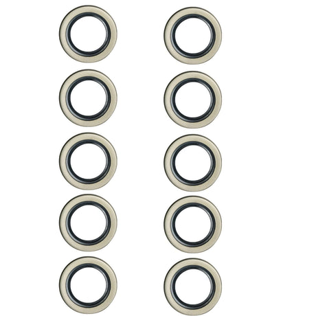 5,200–6,000 lb Trailer Axles 2.125" ID × 3.376" OD Double Lip Grease Seals with Cotter Pins-Trailer Supplies