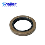 5,200–7,000 lb Trailer Axles 2.250" ID × 3.376" OD Double Lip Grease Seals with Cotter Pins-Trailer Supplies