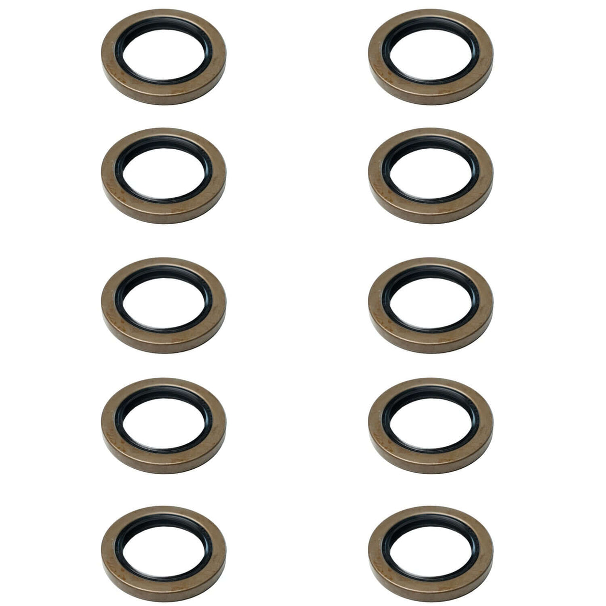 5,200–7,000 lb Trailer Axles 2.250" ID × 3.376" OD Double Lip Grease Seals with Cotter Pins-Trailer Supplies