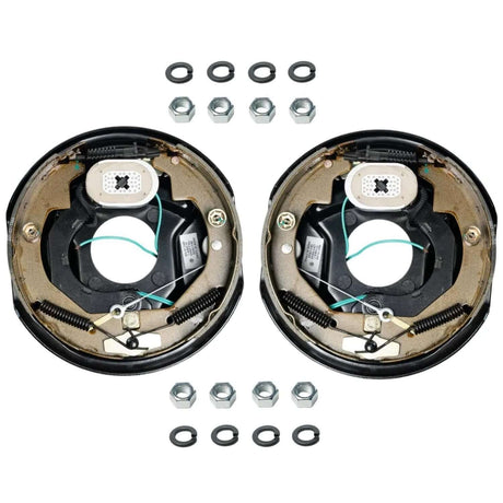 3,500 lb Axles,10"x2-1/4" Self-Adjusting Electric Brake Assemblies,4-Bolt Mount – Trailer Supplies
