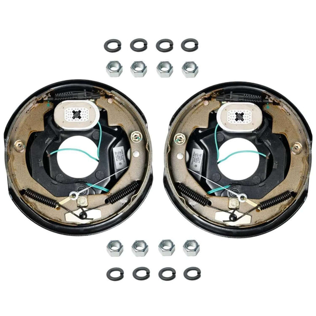 3,500 lb Axles,10"x2-1/4" Self-Adjusting Electric Brake Assemblies,4-Bolt Mount – Trailer Supplies