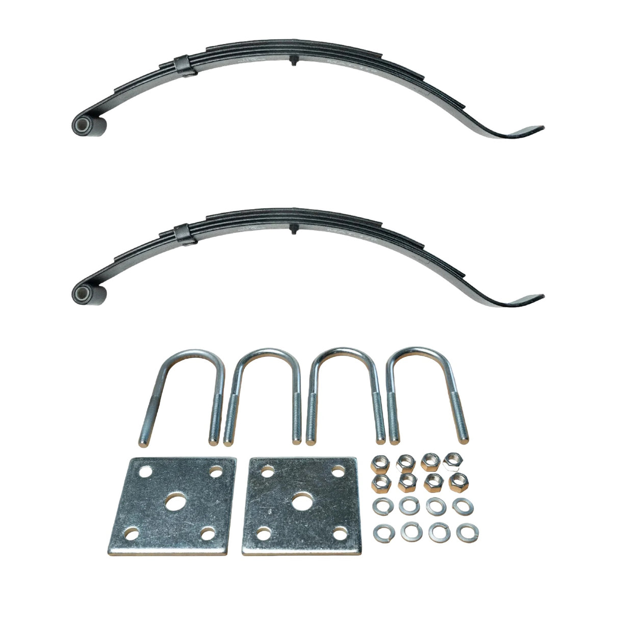 2,000 lb axle 24-5/8" 4-Leaf Slipper Trailer Springs 1-3/4" Wide