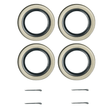 5,200–6,000 lb Trailer Axles 2.125" ID × 3.376" OD Double Lip Grease Seals with Cotter Pins-Trailer Supplies