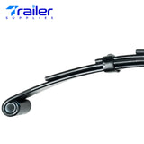 3,500 lb Axles 25.25" 4-Leaf Double Eye Trailer Springs 1-3/4" Wide Hanger Kits