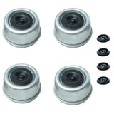 5,200–6,000 lb 6 on 5.5” Trailer Axles 2.44" OD, 1.5" H –Greaseable Dust Caps with Rubber Plug-Trailer Supplies