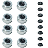 8-Lug 7K/8K Trailer Axles 2.75" OD x 1.5" H – Greaseable Dust Caps –with Pre-Installed Rubber Plugs-Trailer Supplies