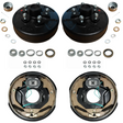 3.5K Hub & Drum + Brake Kit 5 on 5" Pre-Greased Hubs & 1 Pair 10" x 2-1/4 Electric Brakes – Manual Adjust or Self-AdjustingManual Adjust Version (2) Hub & Drum Assemblies – 5 on 5" bolt pattern, pre-installed studs and races (2) Manual Adjust Electric Bra