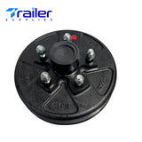 3.5K Hub & Drum + Brake Kit 5 on 5" Pre-Greased Hubs & 1 Pair 10" x 2-1/4 Electric Brakes – Manual Adjust or Self-AdjustingManual Adjust Version (2) Hub & Drum Assemblies – 5 on 5" bolt pattern, pre-installed studs and races (2) Manual Adjust Electric Bra