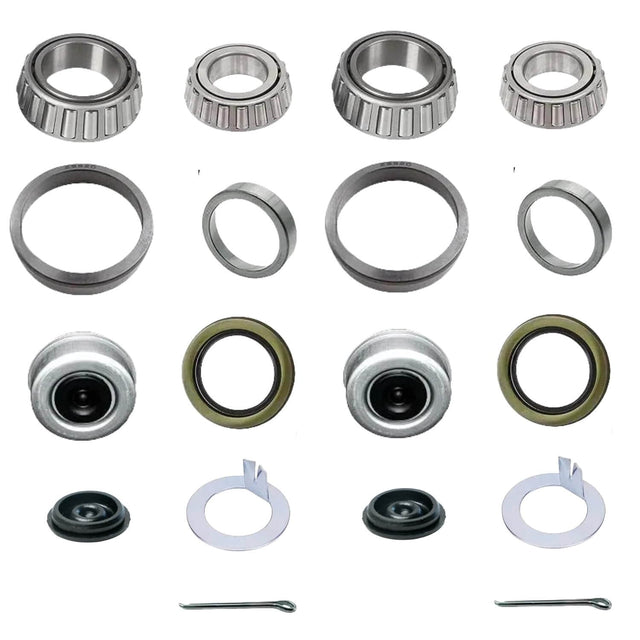 2 Sets Trailer Bearing Kit for 6,000–7,000 lb Axles