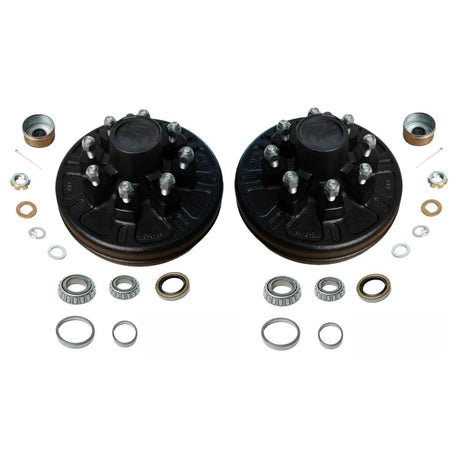 7,000 lb Axles 12"x2" – 8 on 6.5", 9/16" Studs, Brake Drums-Trailer Supplies