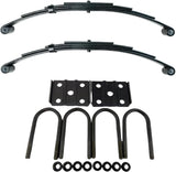 3,500 lb Axles 25.25" 4-Leaf Double Eye Trailer Springs 1-3/4" Wide Hanger Kits
