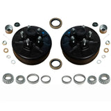 3,500 lb Axles 10" x 2-1/4" Brake Drum & Hub Kit – 5 on 4.5" Bolt Pattern