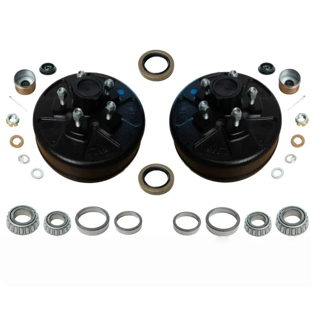 3,500 lb Axles 10" x 2-1/4" Brake Drum & Hub Kit – 5 on 4.5" Bolt Pattern
