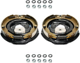 5,200–7,000 lb Trailer Axles 12"x2" Manual Electric Brake Kit,5 Bolt Mount, Fits 15"–17.5" Wheels-Trailer Supplies