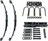 3,500 lb Axles 25.25" 4-Leaf Double Eye Trailer Springs 1-3/4" Wide Hanger Kits