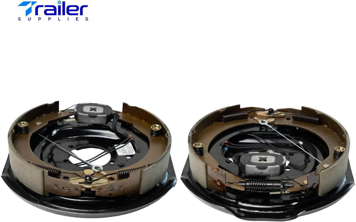 7,000 lb Brake & Drum Kit – 12"x2" Self-Adjusting Electric Brakes+ 8 on 6.5" Drums with 9/16" Studs,-Trailer Supplies