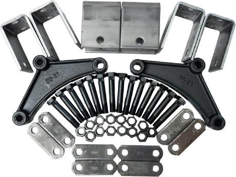 3,500–7,000 lb Axles Tandem Axle Trailer Suspension Kit – Universal Double Eye Leaf Spring Hanger – Trailer Supplies