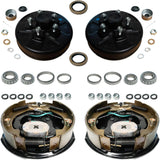 3,500 lb Axles,10"x2-1/4" Self-Adjusting Electric Brake Assemblies,4-Bolt Mount – Trailer Supplies