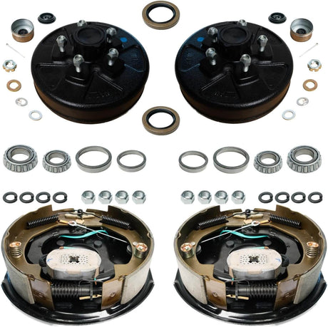 3,500 lb Axles,10"x2-1/4" Self-Adjusting Electric Brake Assemblies,4-Bolt Mount – Trailer Supplies