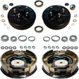 Hub & Drum + Brake Kit for 3,500 lb Axles – 5 on 4.5" Pre-Greased Hubs + 10" x 2-1/4" Electric Brake Assemblies (Manual Adjust or Self-Adjusting)