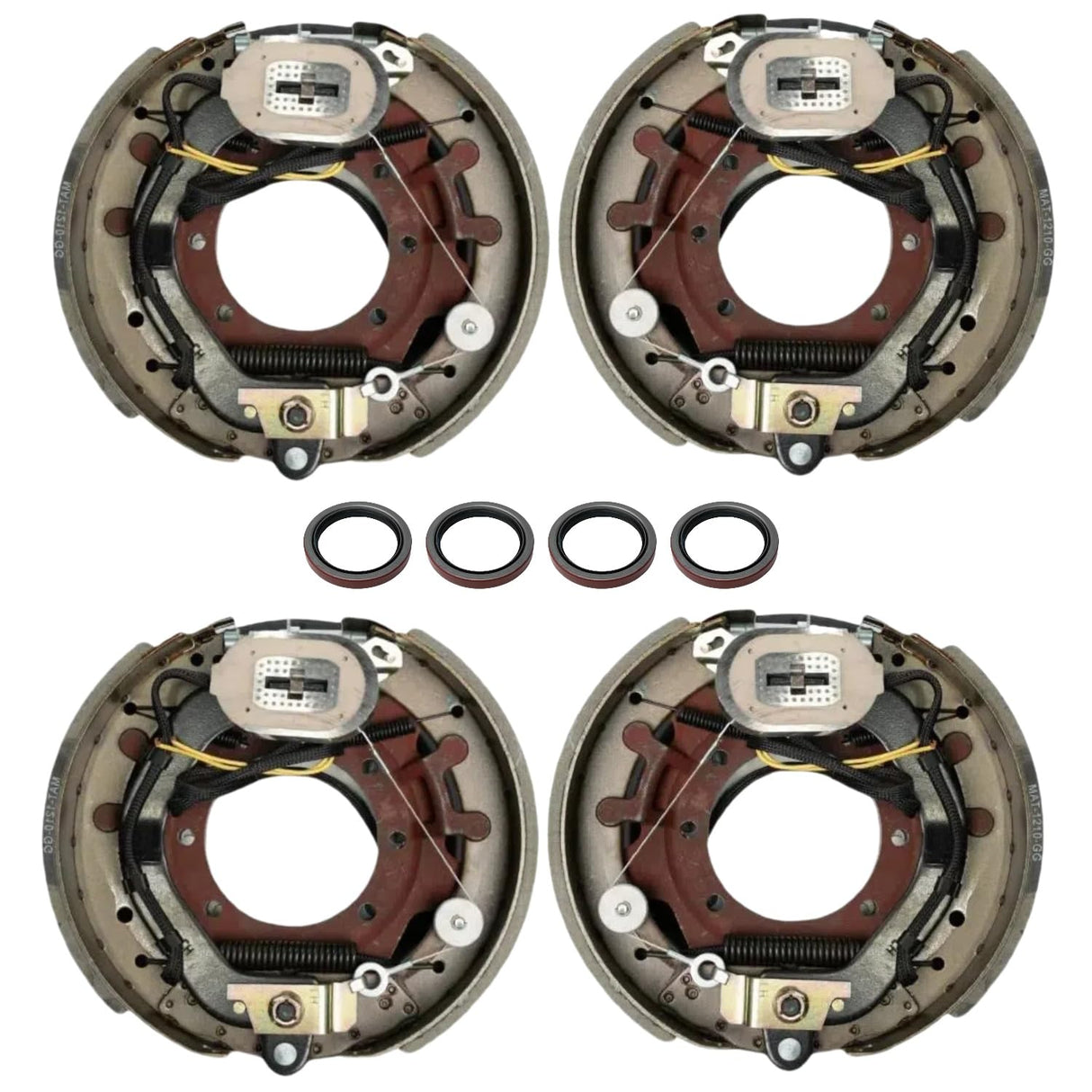 12.25"x3.375" Electric Brake Kit,Self-Adjusting, Fits 9K–10K Axles-Trailer Supplies