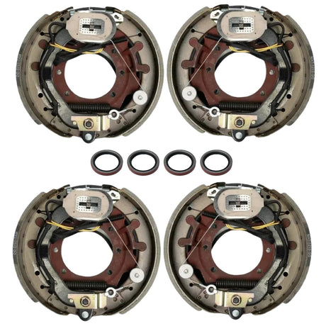 12.25"x3.375" Electric Brake Kit,Self-Adjusting, Fits 9K–10K Axles-Trailer Supplies