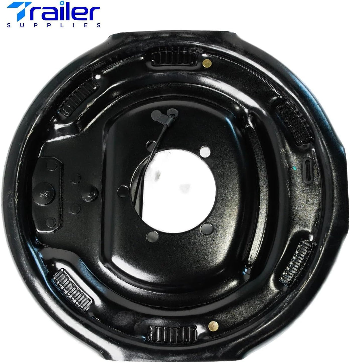 5,200–7,000 lb Trailer Axles 12"x2" Manual Electric Brake Kit,5 Bolt Mount, Fits 15"–17.5" Wheels-Trailer Supplies