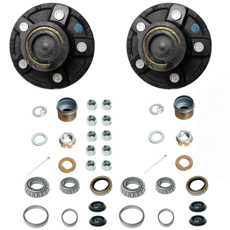 3,500 lb Axle,5 on 4.5" Fits 1-1/16”-1-3/8” Trailer Hub Kit-Trailer Supplies