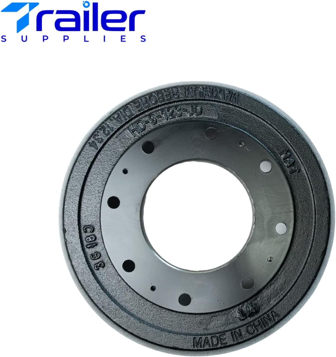 After July 2009  12.25" x 3.375" Hub & Drum Kit – Fits Dexter 9K–10K Axles