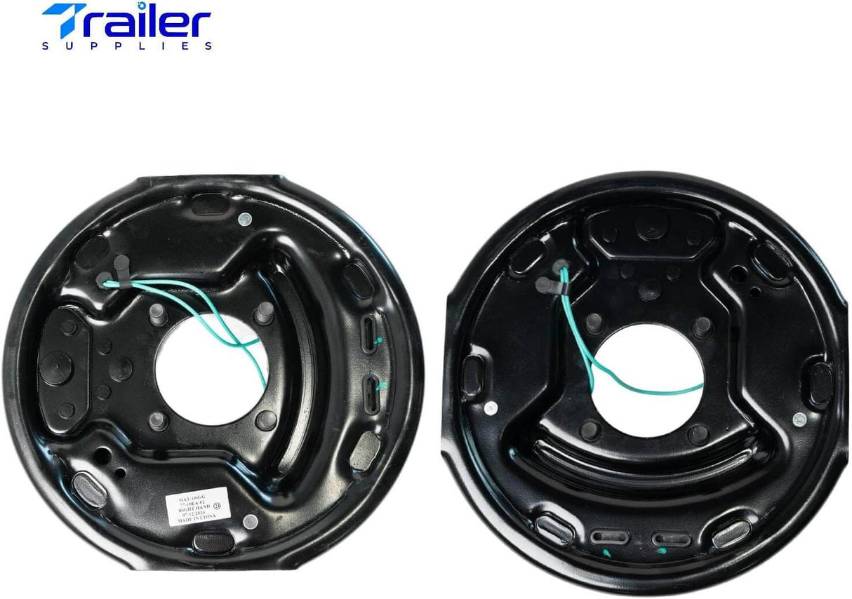 3,500 lb Axles,10"x2-1/4" Self-Adjusting Electric Brake Assemblies,4-Bolt Mount – Trailer Supplies