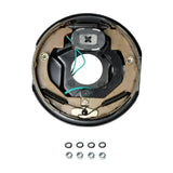 5,200–7,000 lb Trailer Axles 12"x2" Manual Electric Brake Kit,5 Bolt Mount, Fits 15"–17.5" Wheels