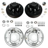 7,000 lb Axles 12"x2" Hydraulic Brake and Drum Kit for 8 on 6.5" Pre-Greased Drums-Trailer Supplies