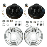 7,000 lb Axles 12"x2" Hydraulic Brake and Drum Kit for 8 on 6.5" Pre-Greased Drums-Trailer Supplies