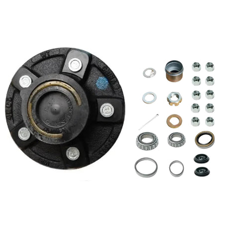 3,500 lb Axle,5 on 4.5" Fits 1-1/16”-1-3/8” Trailer Hub Kit-Trailer Supplies