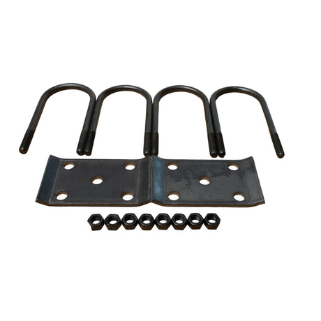 3-1/2" U-Bolt Kit for 8,000 lbs Round Trailer Axles – 7-3/4" Long x 9/16"-18 Thread