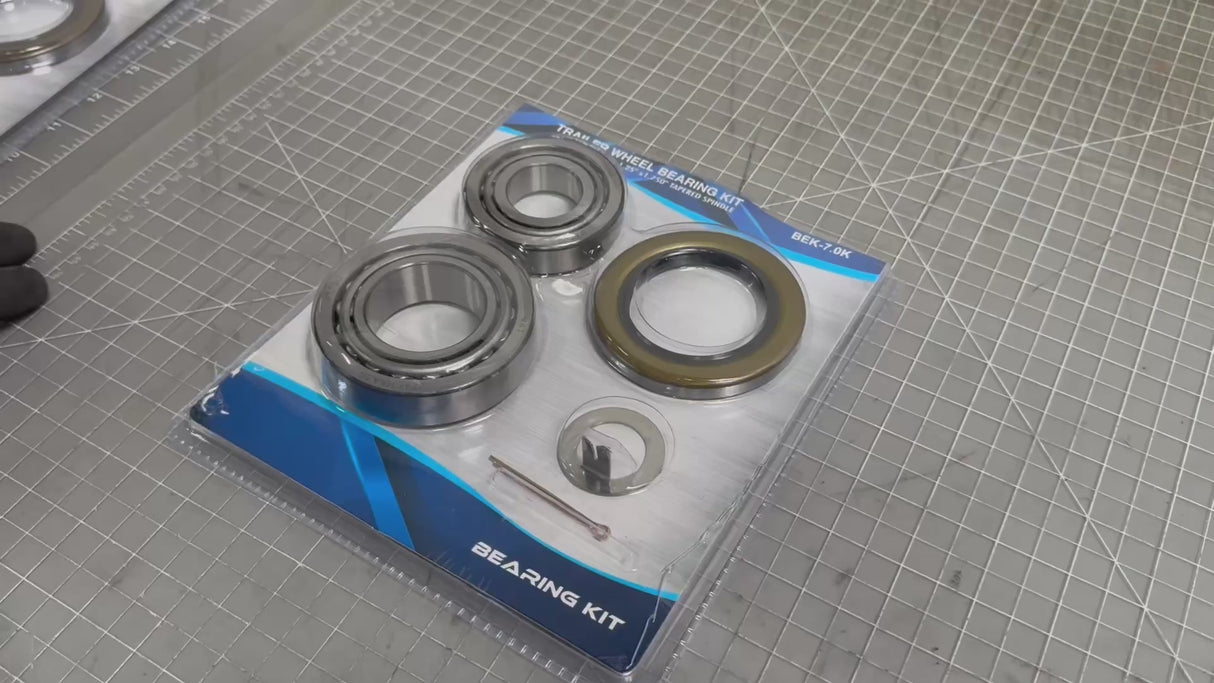 2 Sets Trailer Bearing Kit for 6,000–7,000 lb Axles