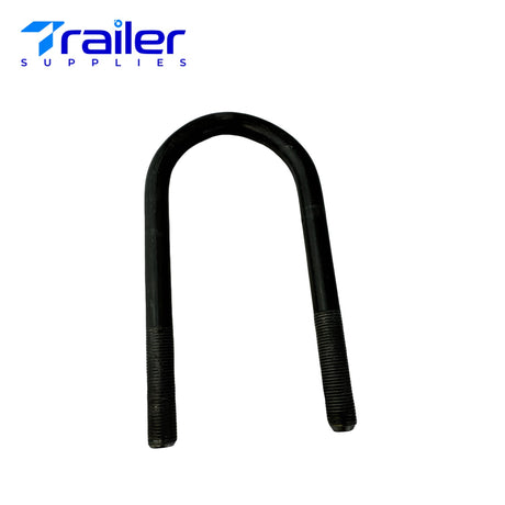 Heavy-duty U-bolt for 3,500 lb trailer axle, designed for secure suspension connections.